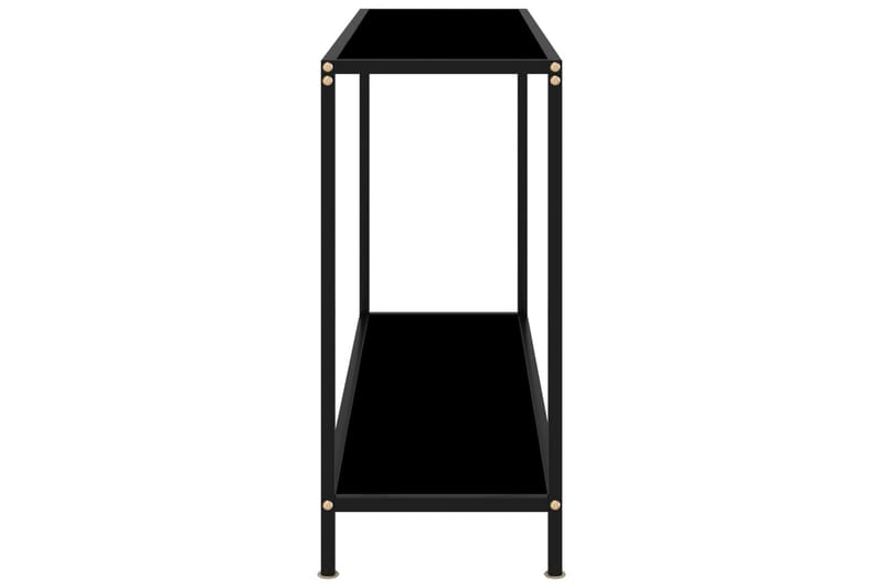 Konsollbord svart 120x35x75 cm herdet glass - Svart - Møbler - Bord - Avlastningsbord - Konsollbord