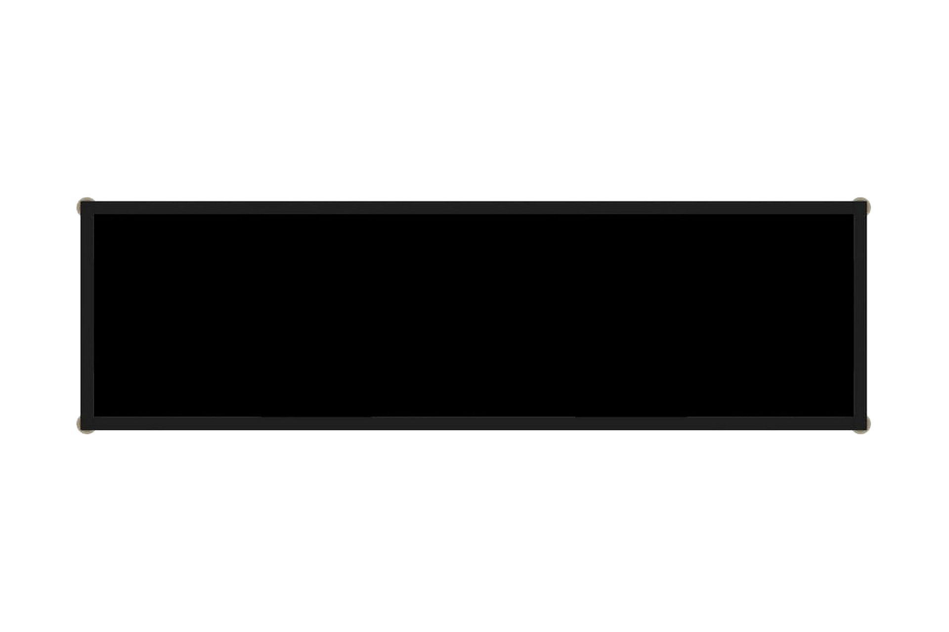 Konsollbord svart 120x35x75 cm herdet glass - Svart - Møbler - Bord - Avlastningsbord - Konsollbord