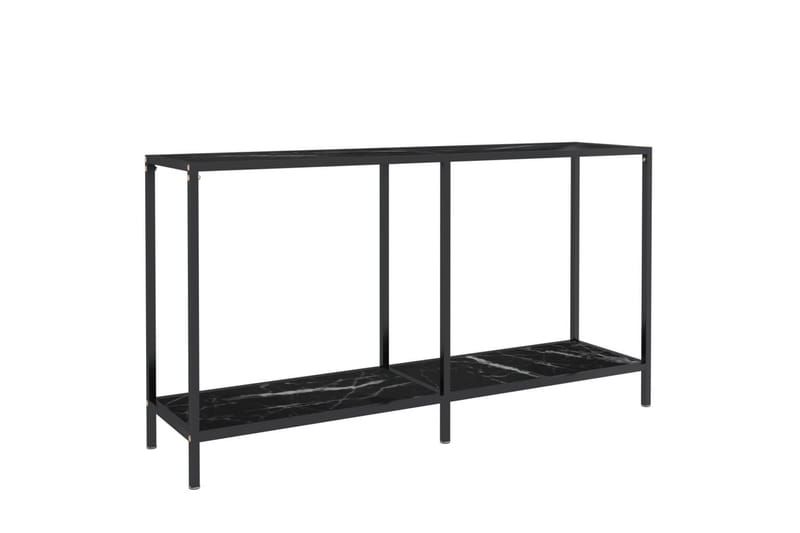 Konsollbord svart 140x35x75,5 cm herdet glass - Svart - Møbler - Bord - Avlastningsbord - Konsollbord