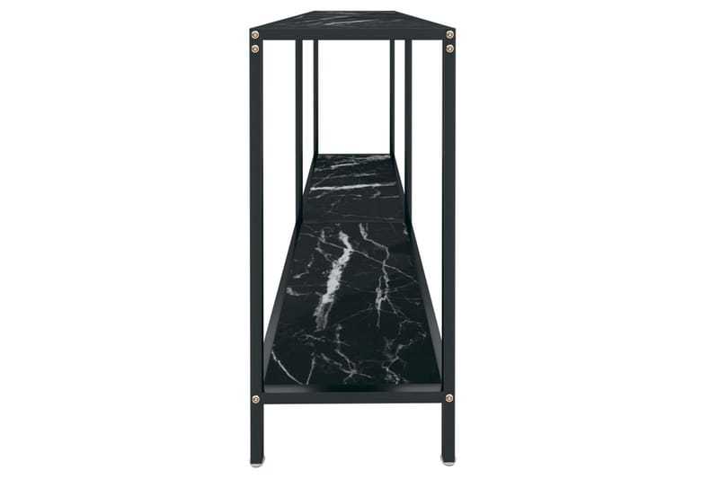 Konsollbord svart 140x35x75,5 cm herdet glass - Svart - Møbler - Bord - Avlastningsbord - Konsollbord