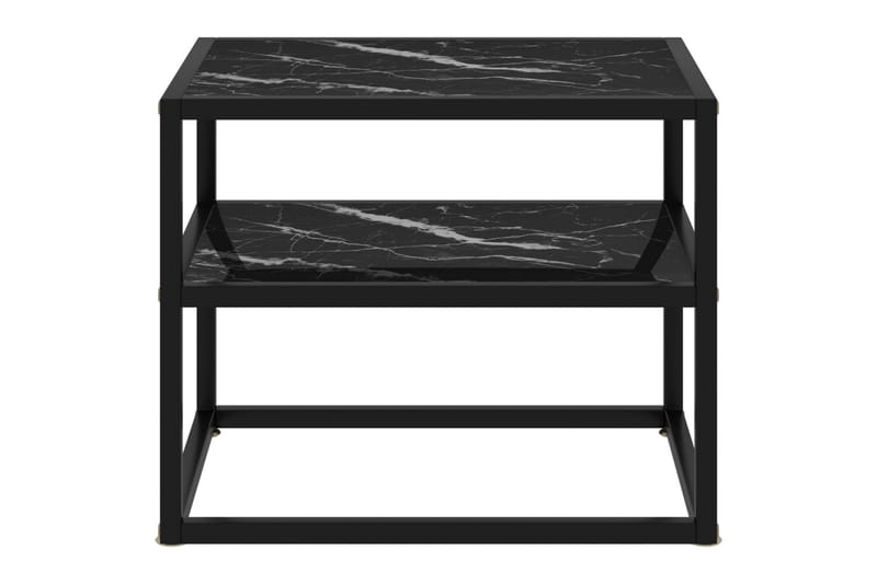 Konsollbord svart 50x40x40 cm herdet glass - Svart - Konsollbord - Gangbord