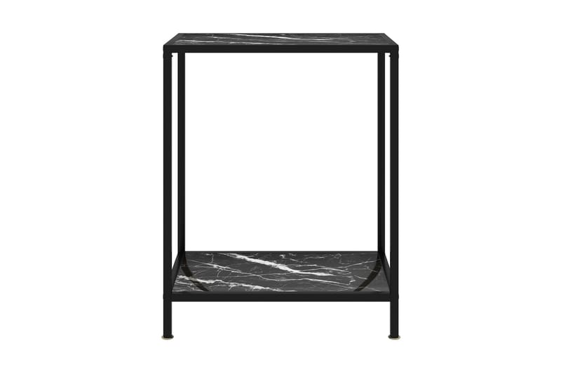 Konsollbord svart 60x35x75 cm herdet glass - Svart - Møbler - Bord - Avlastningsbord - Konsollbord