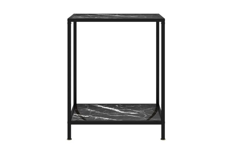 Konsollbord svart 60x35x75 cm herdet glass - Svart - Konsollbord - Gangbord