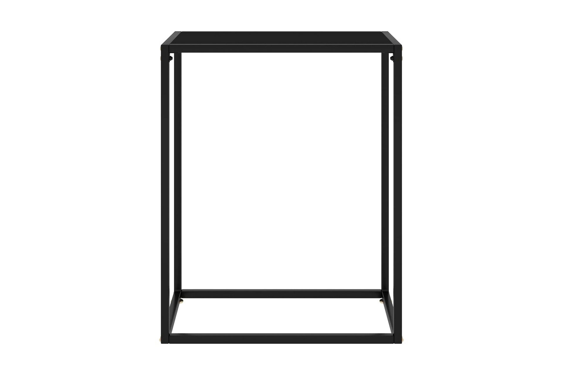 Konsollbord svart 60x35x75 cm herdet glass - Svart - Møbler - Bord - Avlastningsbord - Konsollbord