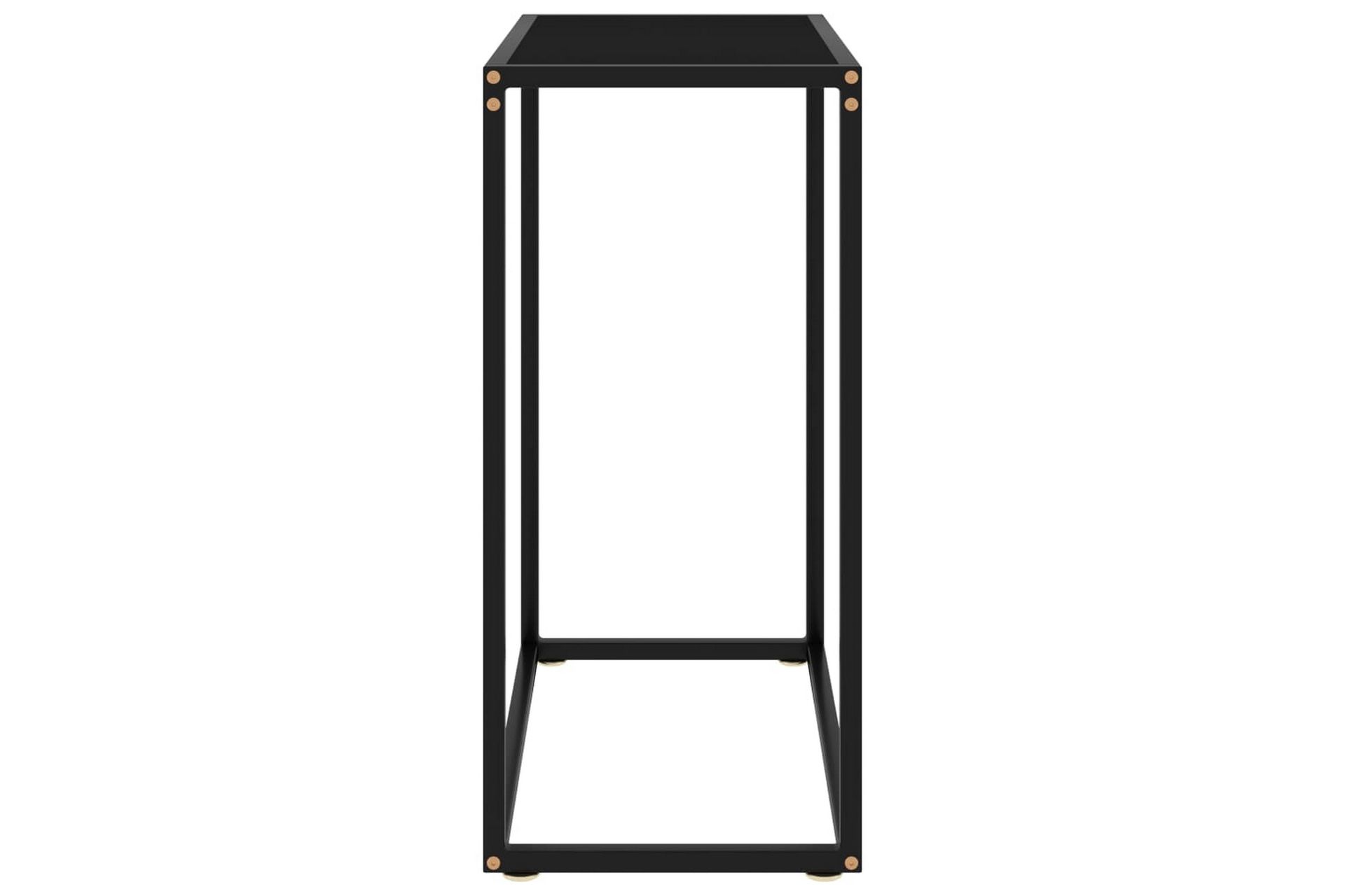 Konsollbord svart 60x35x75 cm herdet glass - Svart - Møbler - Bord - Avlastningsbord - Konsollbord