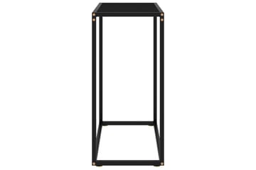 Konsollbord svart 60x35x75 cm herdet glass - Svart - Møbler - Bord - Avlastningsbord - Konsollbord