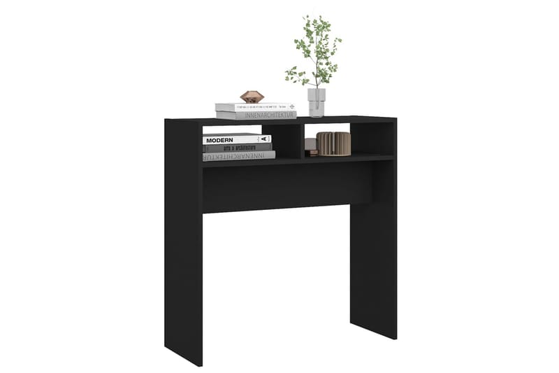 Konsollbord svart 78x30x80 cm sponplate - Svart - Møbler - Bord - Avlastningsbord - Konsollbord