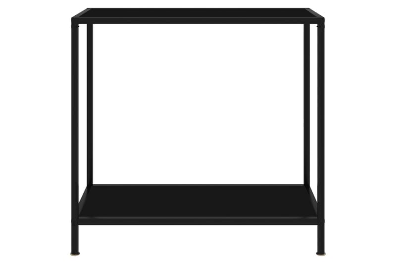 Konsollbord svart 80x35x75 cm herdet glass - Svart - Gangbord - Konsollbord