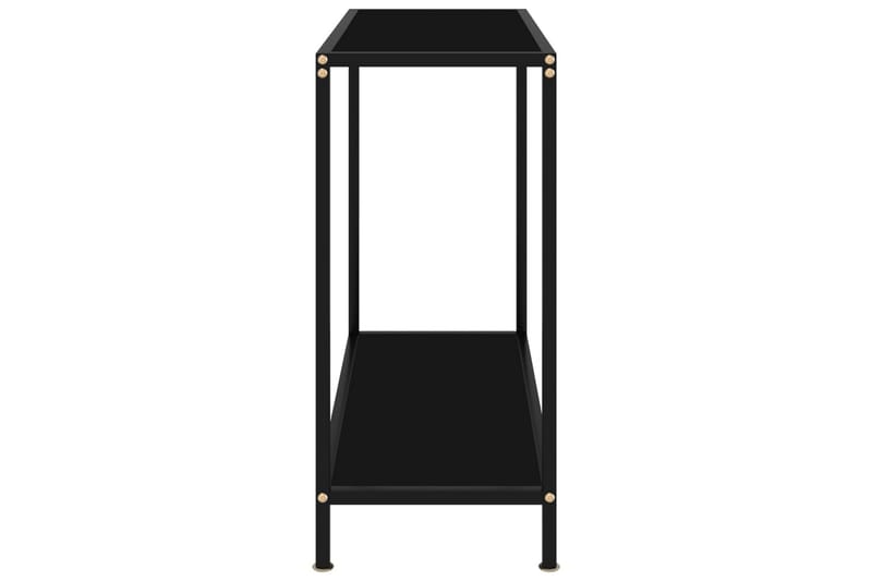Konsollbord svart 80x35x75 cm herdet glass - Svart - Møbler - Bord - Avlastningsbord - Konsollbord