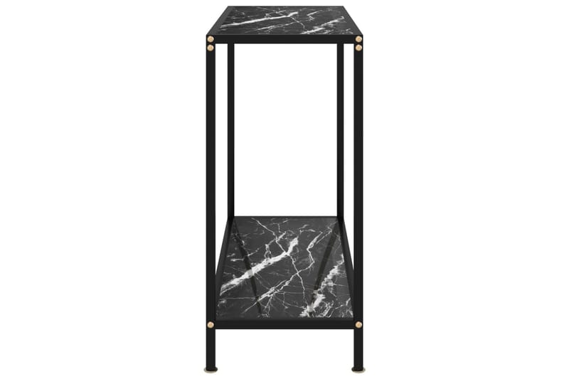 Konsollbord svart 80x35x75 cm herdet glass - Svart - Gangbord - Konsollbord