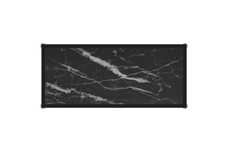 Konsollbord svart 80x35x75 cm herdet glass - Svart - Møbler - Bord - Avlastningsbord - Konsollbord