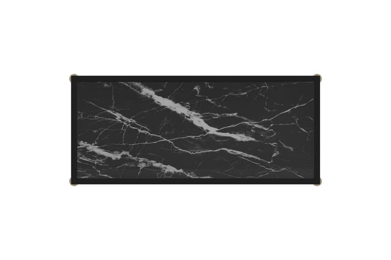 Konsollbord svart 80x35x75 cm herdet glass - Svart - Gangbord - Konsollbord