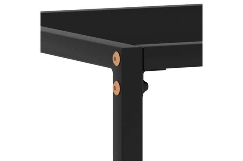 Konsollbord svart 80x35x75 cm herdet glass - Svart - Møbler - Bord - Avlastningsbord - Konsollbord