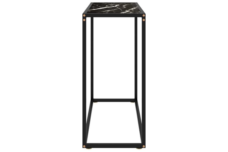 Konsollbord svart 80x35x75 cm herdet glass - Svart - Møbler - Bord - Avlastningsbord - Konsollbord