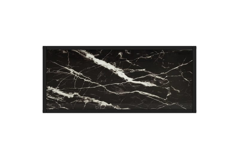 Konsollbord svart 80x35x75 cm herdet glass - Svart - Møbler - Bord - Avlastningsbord - Konsollbord