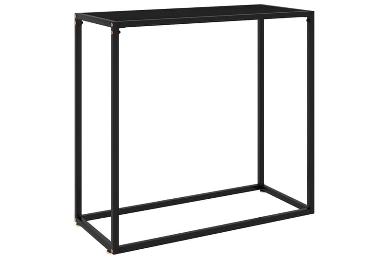 Konsollbord svart 80x35x75 cm herdet glass - Svart - Konsollbord - Gangbord