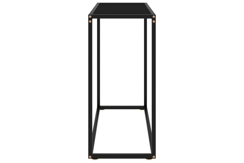 Konsollbord svart 80x35x75 cm herdet glass - Svart - Møbler - Bord - Avlastningsbord - Konsollbord