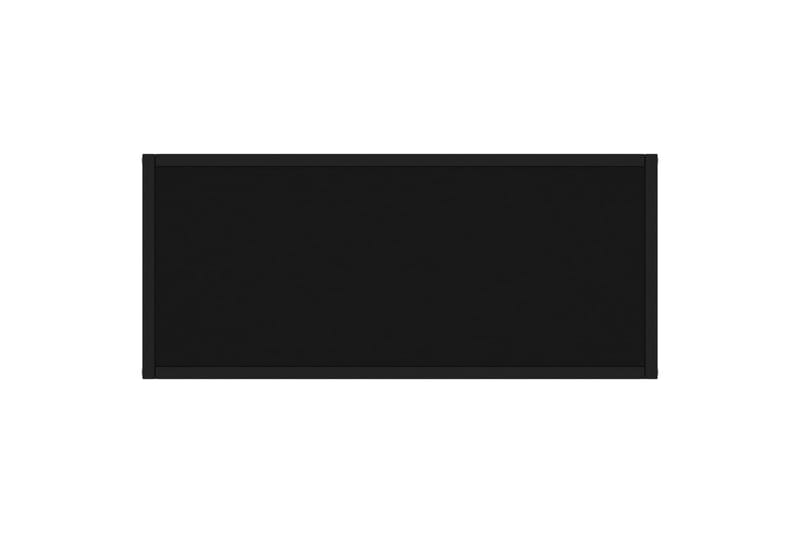 Konsollbord svart 80x35x75 cm herdet glass - Svart - Møbler - Bord - Avlastningsbord - Konsollbord