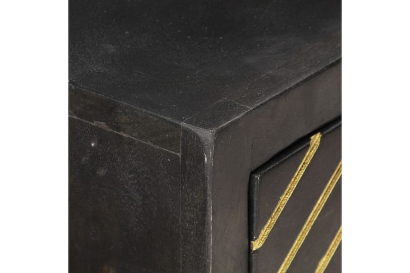 Konsollbord svart og gull 90x30x75 cm heltre mango - Konsollbord - Gangbord