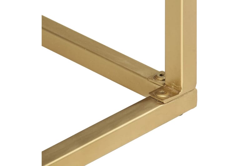 Konsollbord svart og gull 90x30x75 cm heltre mango - Møbler - Bord - Avlastningsbord - Konsollbord