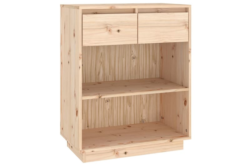 Konsollskap 60x34x75 cm heltre furu - Brun - Møbler - Bord - Avlastningsbord - Konsollbord