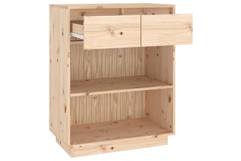 Konsollskap 60x34x75 cm heltre furu - Brun - Møbler - Bord - Avlastningsbord - Konsollbord