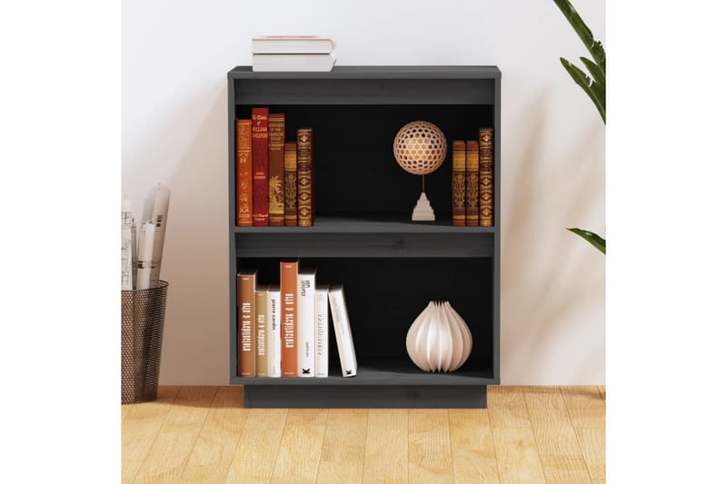 Konsollskap grå 60x34x75 cm heltre furu - Grå - Møbler - Bord - Avlastningsbord - Konsollbord