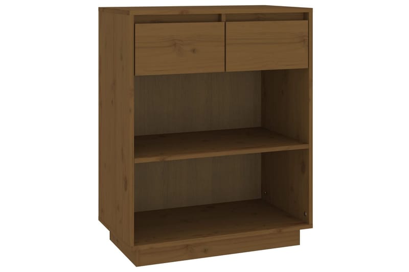Konsollskap honningbrun 60x34x75 cm heltre furu - Brun - Møbler - Bord - Avlastningsbord - Konsollbord