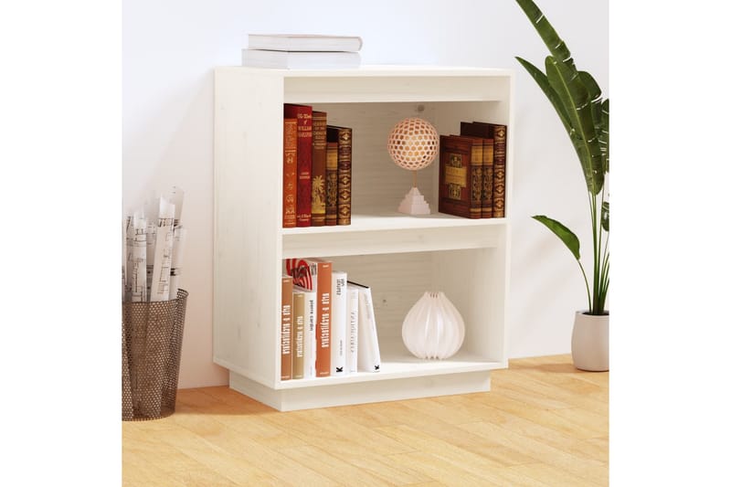 Konsollskap hvit 60x34x75 cm heltre furu - Hvit - Møbler - Bord - Avlastningsbord - Konsollbord