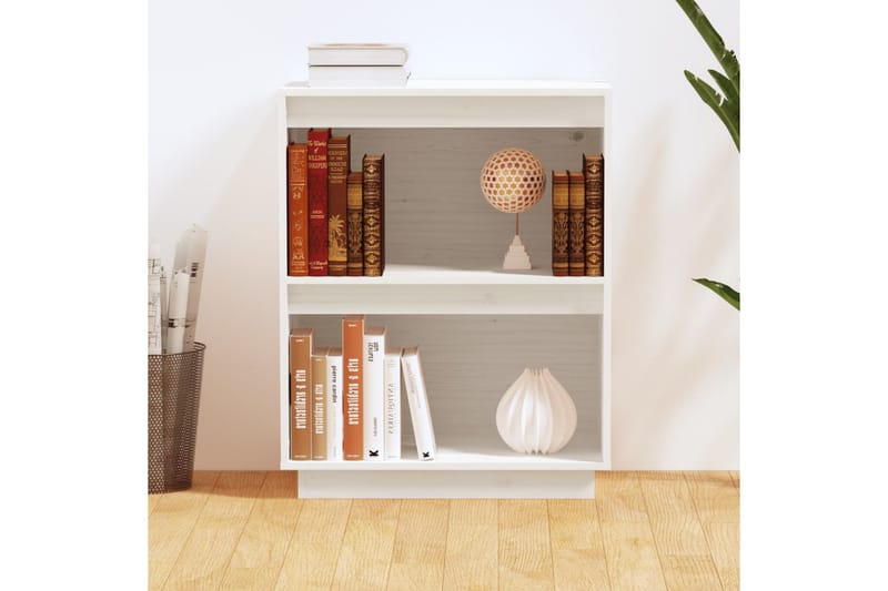 Konsollskap hvit 60x34x75 cm heltre furu - Hvit - Møbler - Bord - Avlastningsbord - Konsollbord