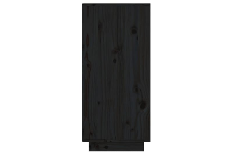 Konsollskap svart 60x34x75 cm heltre furu - Svart - Møbler - Bord - Avlastningsbord - Konsollbord