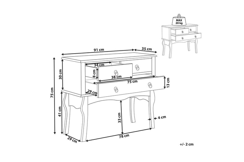 Konsollbord Lamar - Møbler - Bord - Avlastningsbord - Gangbord