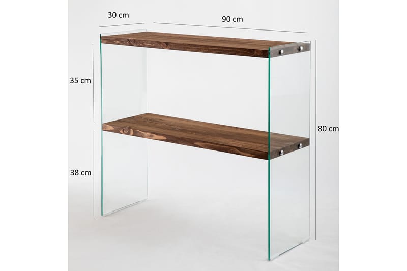 Legenrisk Avlastningsbord 90 cm - Valnøtt - Møbler - Bord - Avlastningsbord - Konsollbord