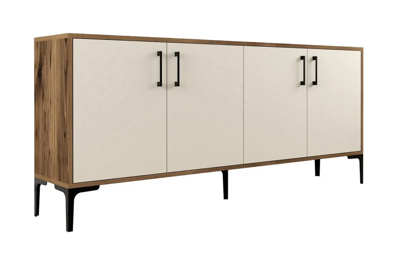 Levents Avlastningsbord 180 cm - Valnøtt/KremHvit - Møbler - Bord - Avlastningsbord - Konsollbord