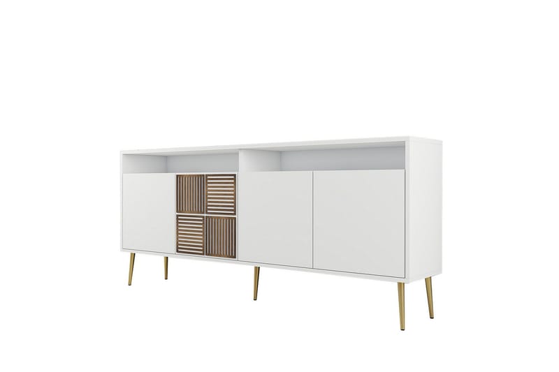 Lissione Konsollbord 180 cm - Gull/Hvit - Oppbevaring - Oppbevaringsmøbler - Sideboard & skjenker