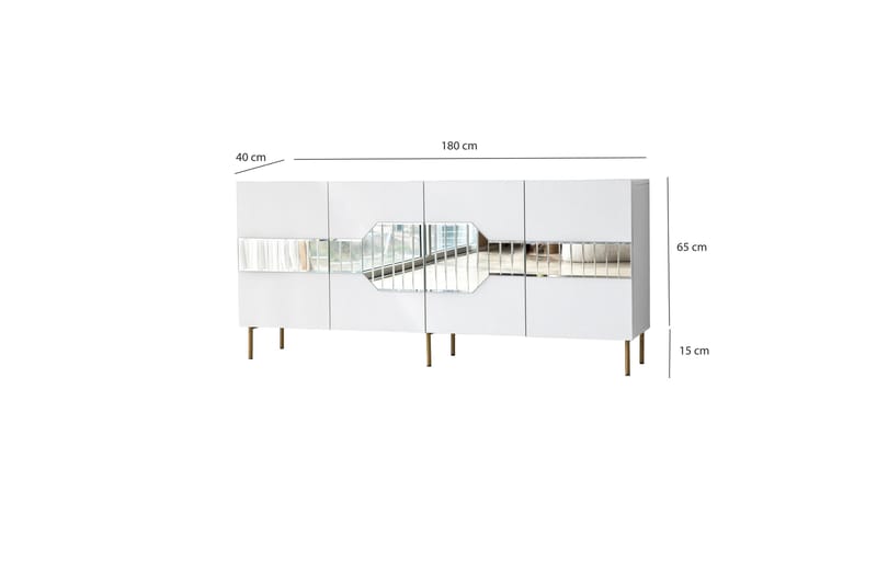 Lissione Konsollbord 180 cm - Hvit - Møbler - Bord - Avlastningsbord - Konsollbord