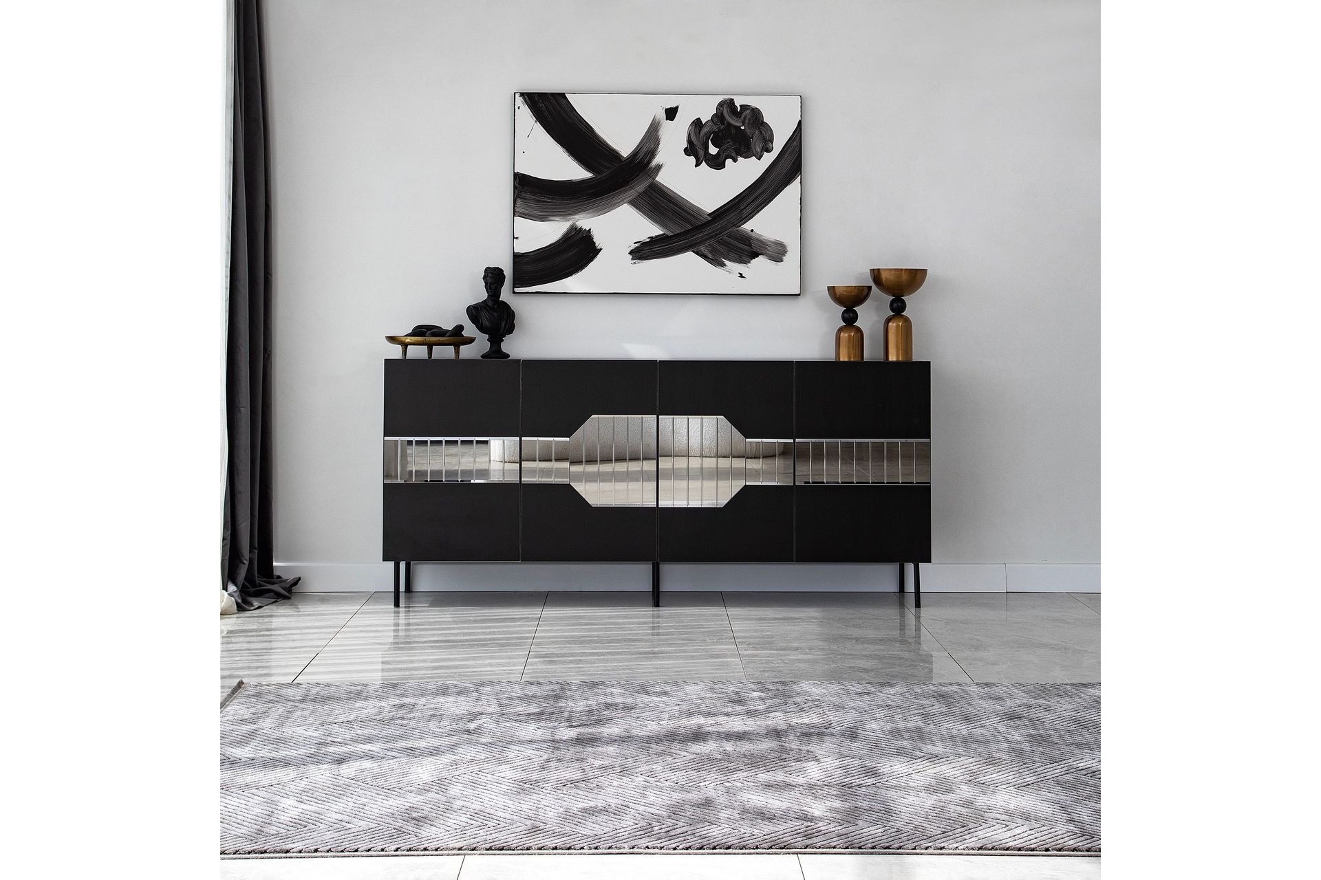 Lissione Konsollbord 180 cm - Svart - Møbler - Bord - Avlastningsbord - Konsollbord
