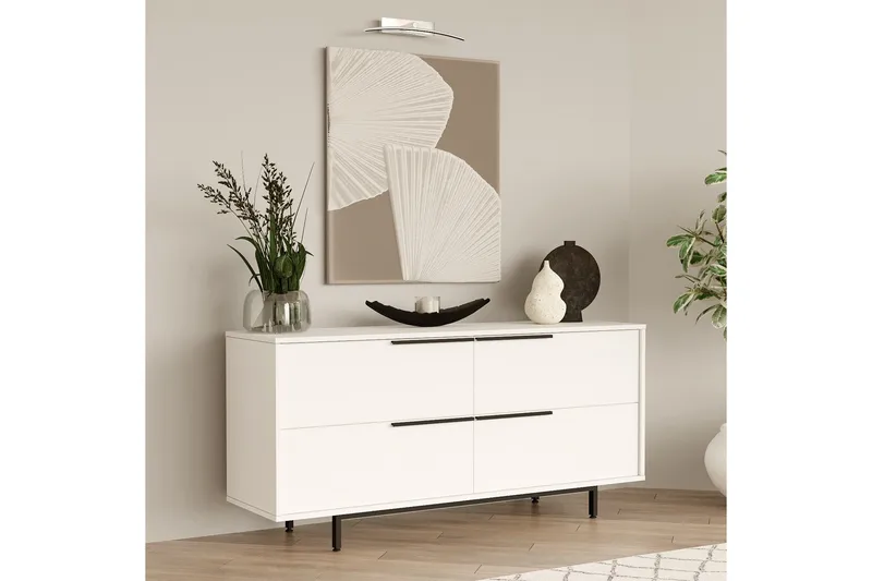 Liyakat Konsollbord 160 cm - Hvit - Oppbevaring - Oppbevaringsmøbler - Kommode