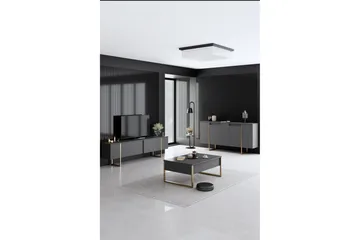 Luxe Konsollbord 160 cm - Grå/Gull - Oppbevaring - Oppbevaringsmøbler - Sideboard & skjenker