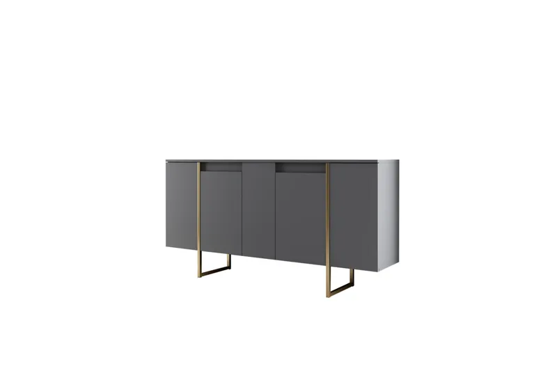 Luxe Konsollbord 160 cm - Grå/Gull - Oppbevaring - Oppbevaringsmøbler - Sideboard & skjenker
