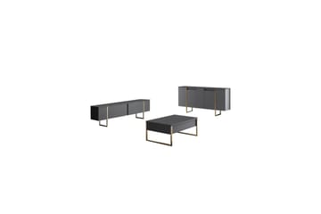 Luxe Konsollbord 160 cm - Grå/Gull - Møbler - Bord - Avlastningsbord - Konsollbord
