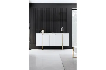 Luxe Konsollbord 160 cm - Vit/Guld - Oppbevaring - Oppbevaringsmøbler - Sideboard & skjenker