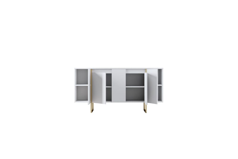 Luxe Konsollbord 160 cm - Vit/Guld - Oppbevaring - Oppbevaringsmøbler - Sideboard & skjenker