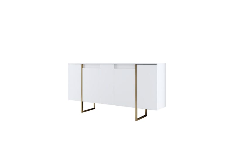 Luxe Konsollbord 160 cm - Vit/Guld - Oppbevaring - Oppbevaringsmøbler - Sideboard & skjenker