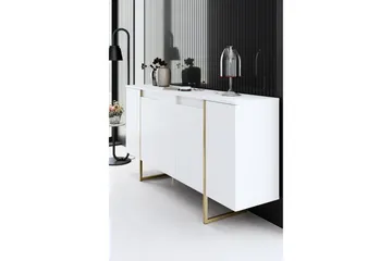 Luxe Konsollbord 160 cm - Vit/Guld - Oppbevaring - Oppbevaringsmøbler - Sideboard & skjenker