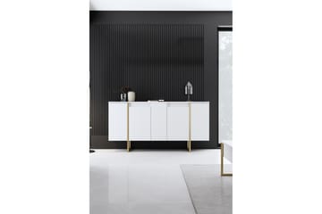 Luxe Konsollbord 160 cm - Vit/Guld - Møbler - Bord - Avlastningsbord - Konsollbord