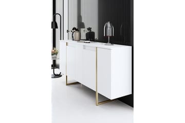 Luxe Konsollbord 160 cm - Vit/Guld - Møbler - Bord - Avlastningsbord - Konsollbord