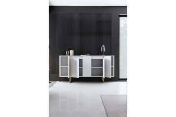 Luxe Konsollbord 160 cm - Vit/Guld - Møbler - Bord - Avlastningsbord - Konsollbord