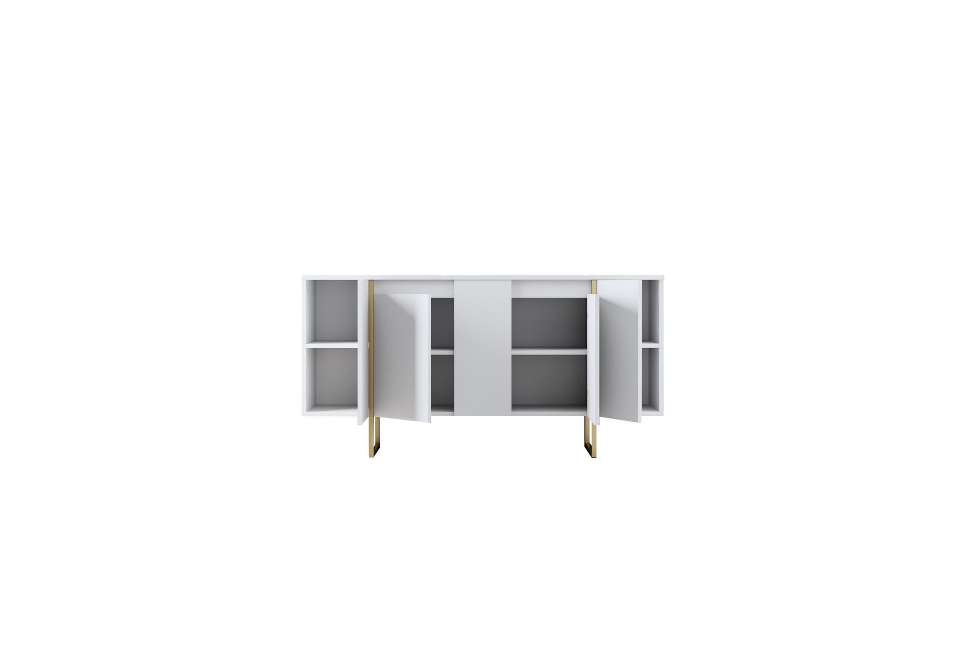 Luxe Konsollbord 160 cm - Vit/Guld - Møbler - Bord - Avlastningsbord - Konsollbord