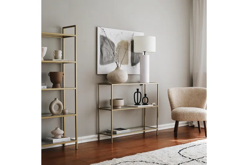 Lychester Avlastningsbord 100 cm - Gull - Møbler - Bord - Avlastningsbord - Konsollbord